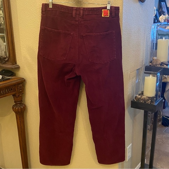 EMPYRE Relax Maroon Corduroy Jeans Skate Pants Size 32 - Picture 6 of 8